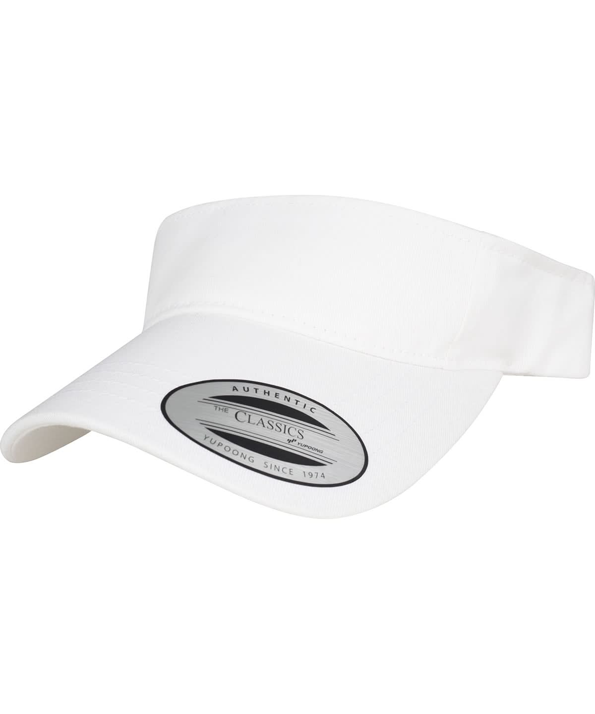 Flexfit By Yupoong Curved Visor Cap 8888 YP060 - White One size - Customisable Caps