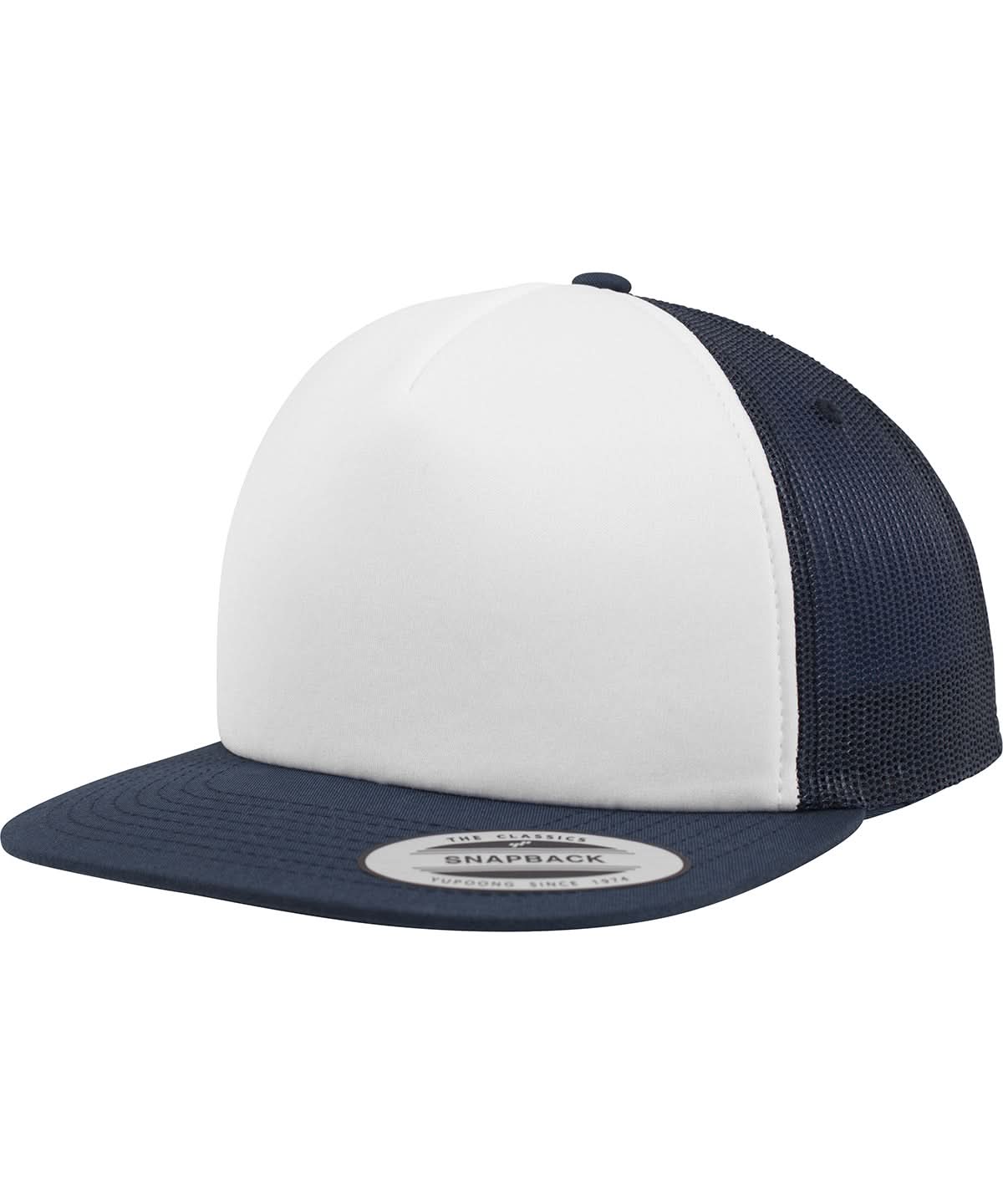Flexfit By Yupoong Foam Trucker With White Front 6005Fw YP076 - Navy White Navy One size - Customisable Caps