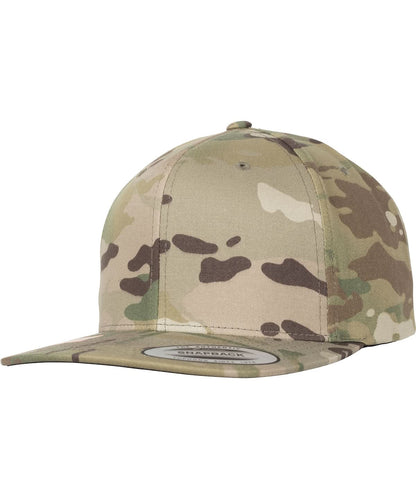 Flexfit By Yupoong Classic Snapback Multicam 6089Mc YP083 - Multicam One size - Customisable Caps