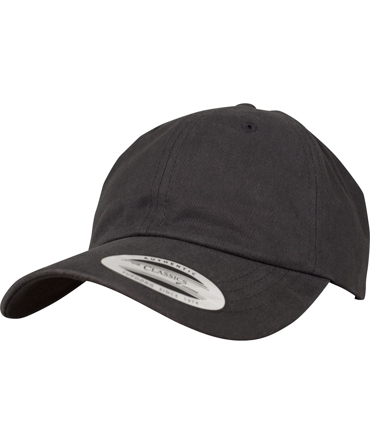 Peached Cotton Twill Dad Cap 6245Pt - YP098 - Black One size - Customisable Caps