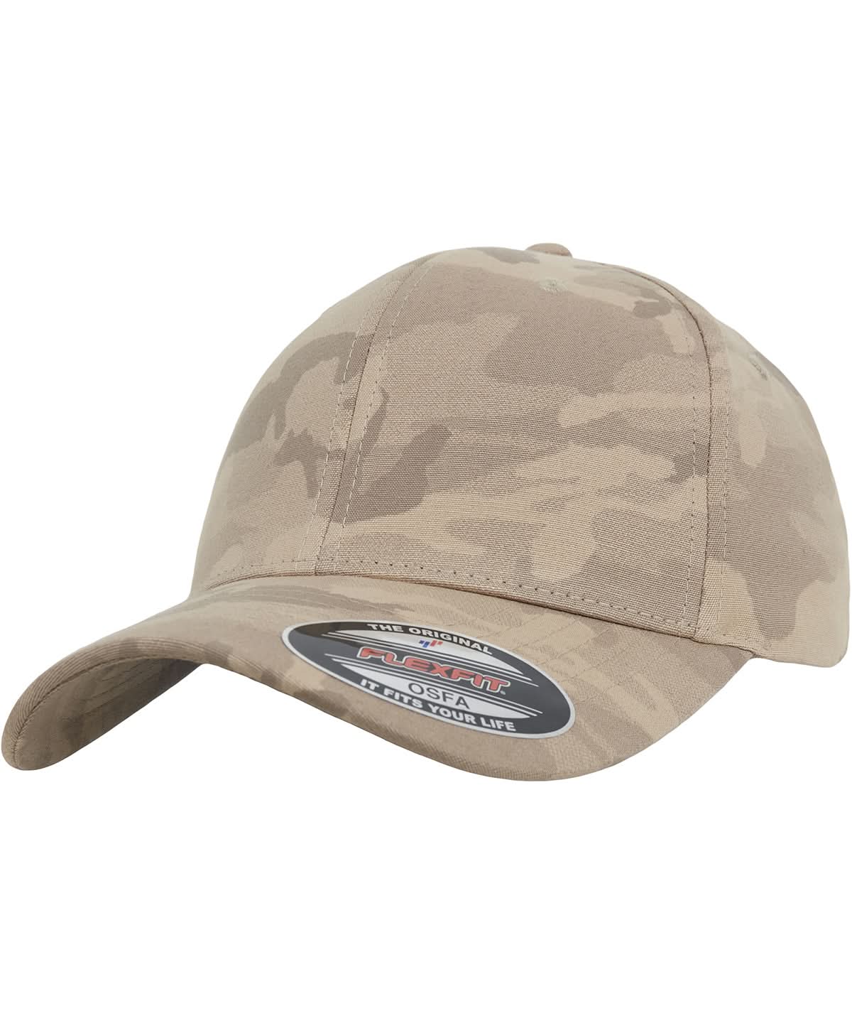 Flexfit By Yupoong Flexfit Light Camo 6277Lc YP110 - Dark Beige Camo - Customisable Caps