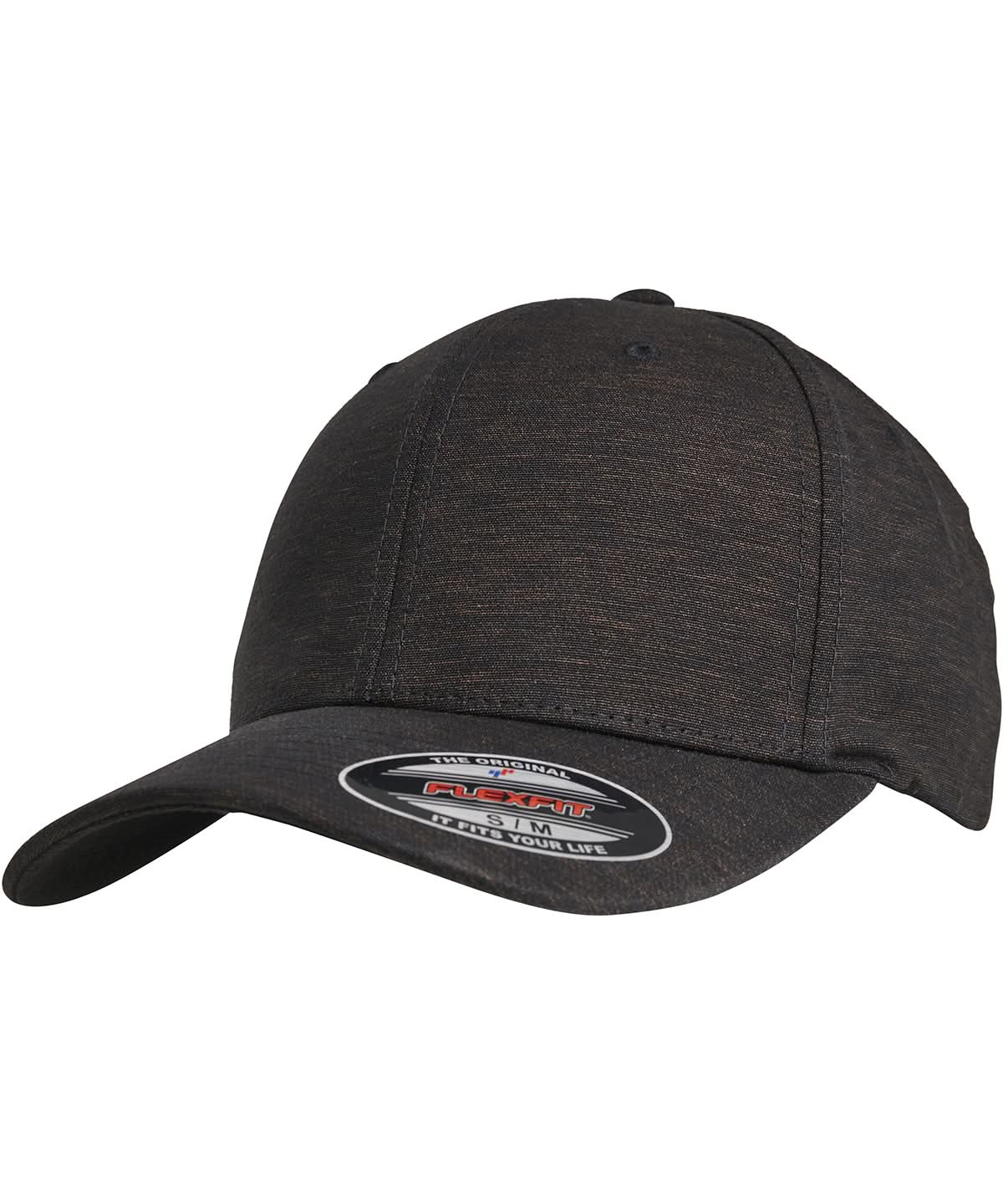 Flexfit By Yupoong Flexfit Natural Melange 6277M YP111 - Black - Customisable Caps