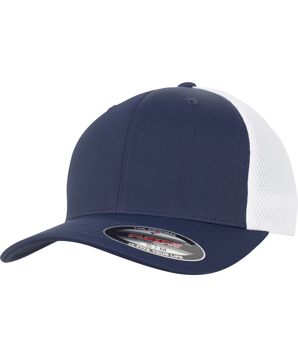 Flexfit By Yupoong Flexfit Ultra Fibre And Airmesh 2 Tone 6533T YP128 - Navy White - Customisable Caps