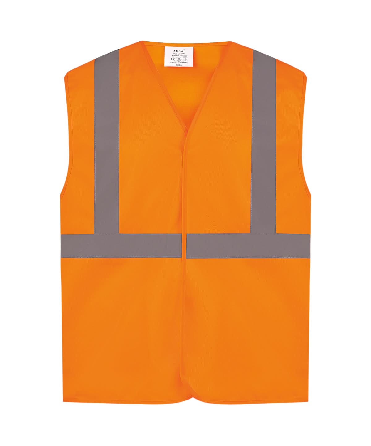 Yoko HV Railway Waistcoat Class 2 Hvw118Pe YK103 - Orange - Customisable Hi-Vis Vest