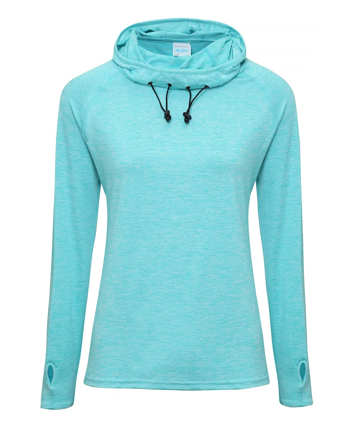AWDis Just Cool Womens cool cowl neck top JC038 - Ocean Blue Melange - Customisable Sports Overtops