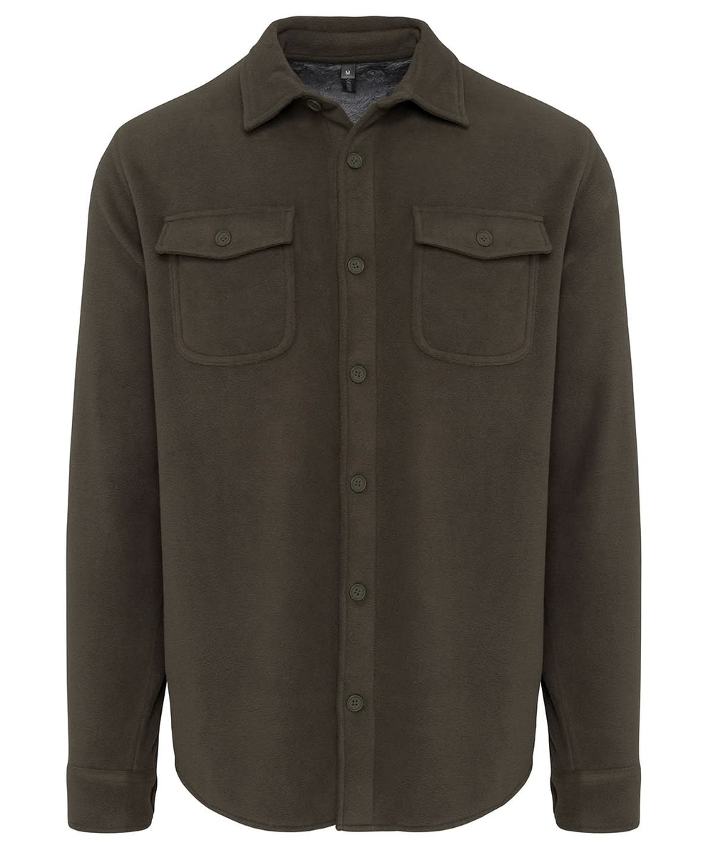 Sherpa lined fleece overshirt - KB582