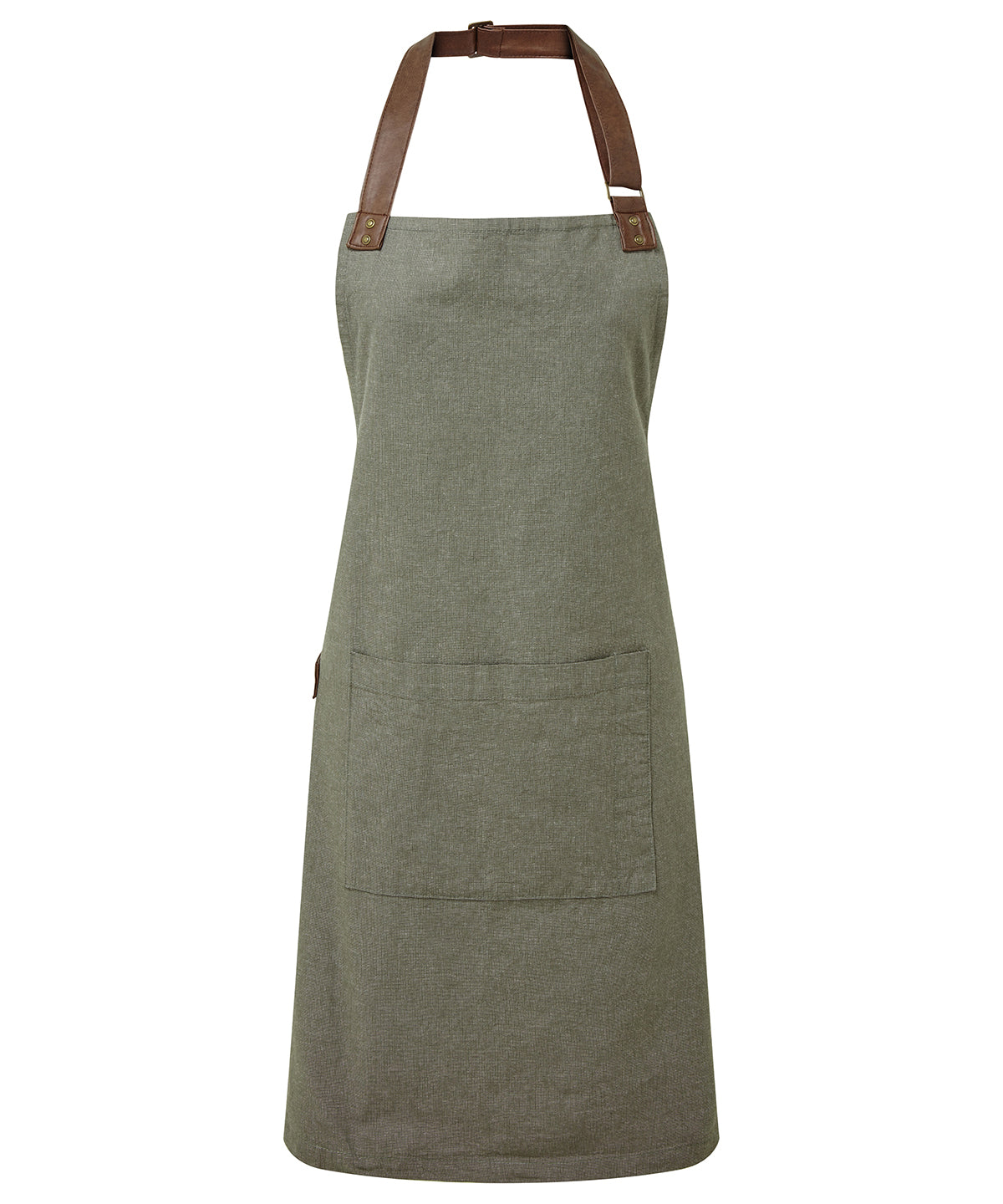 Annex Oxford bib apron - PR144 - Moss One size - Customisable Aprons