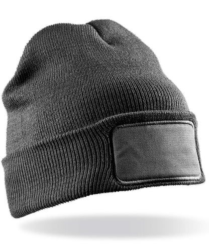 Result Winter Essentials Double knit Thinsulate printers beanie RC34X - Grey One size - Customisable Beanies