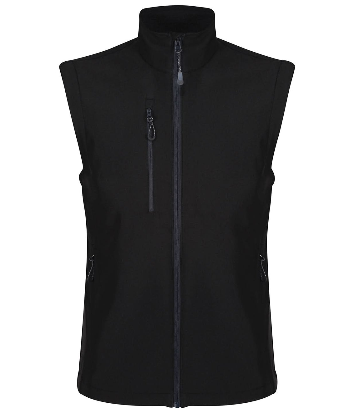 Regatta Honestly Made Honestly Made recycled softshell bodywarmer RG351 - Black - Customisable Bodywarmers