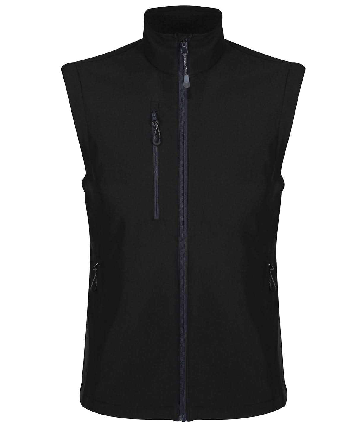 Regatta Honestly Made Honestly Made recycled softshell bodywarmer RG351 - Black - Customisable Bodywarmers