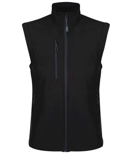 Regatta Honestly Made Honestly Made recycled softshell bodywarmer RG351 - Black - Customisable Bodywarmers