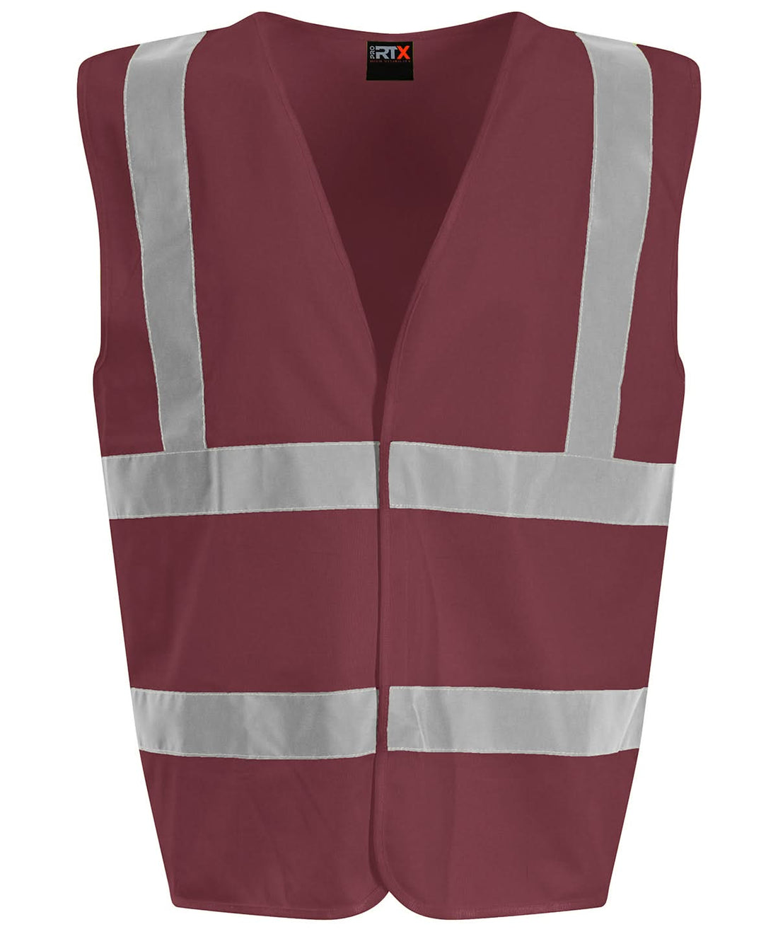 ProRTX High Visibility Waistcoat Maroon RX700 - Maroon - Customisable Hi-Vis Vest