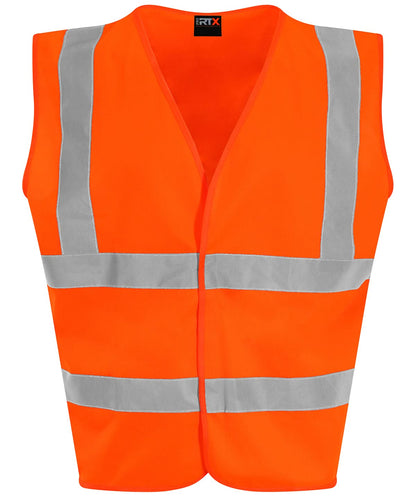 ProRTX High Visibility Kids waistcoat RX70J - HV Orange - Customisable Hi-Vis Vest