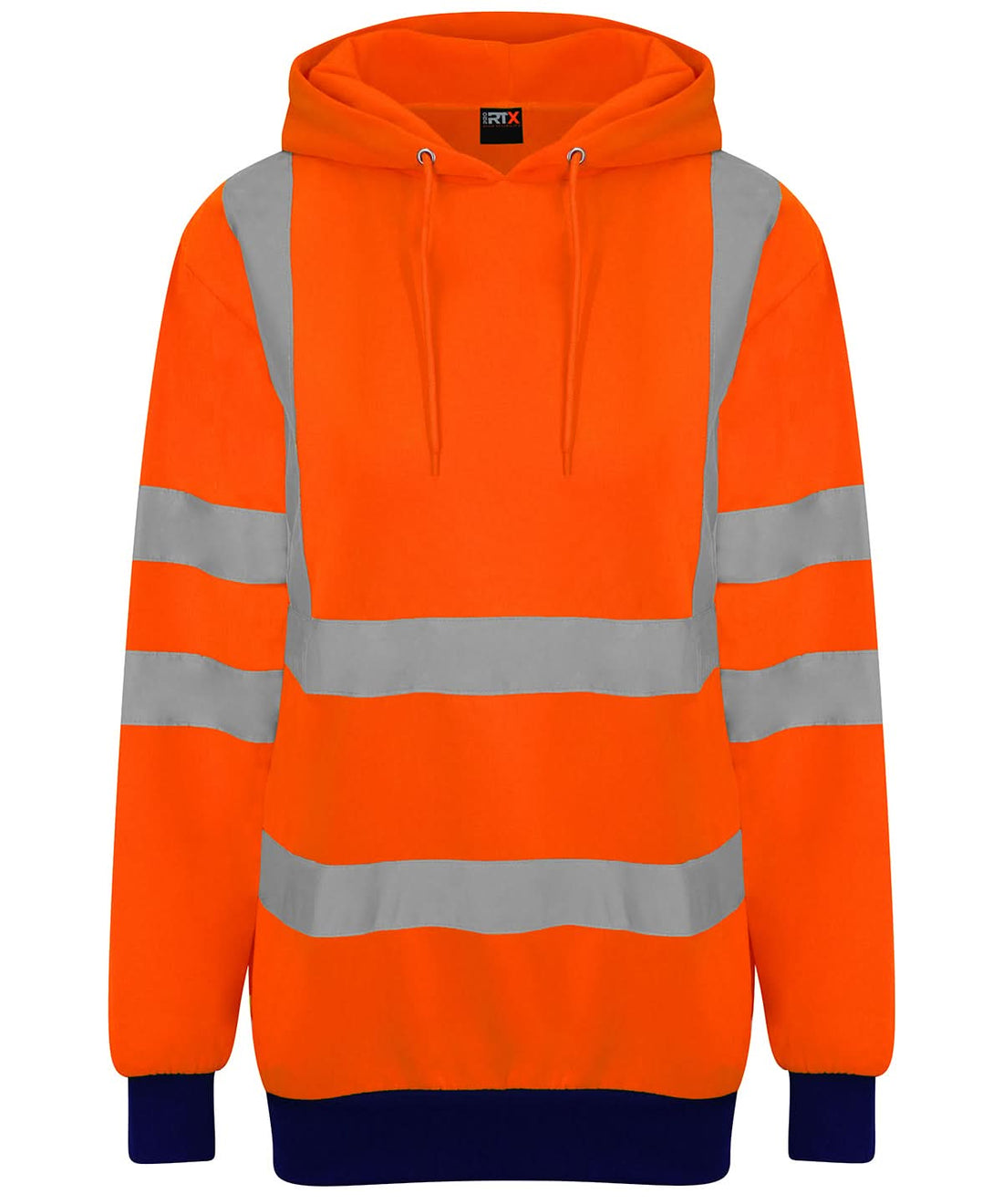ProRTX High Visibility High visibility hoodie RX740 - HV Orange Navy - Customisable Hoodies