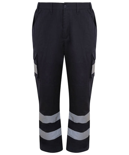 ProRTX High Visibility Cargo trousers RX760 - Navy - Customisable Hi-Vis Trousers
