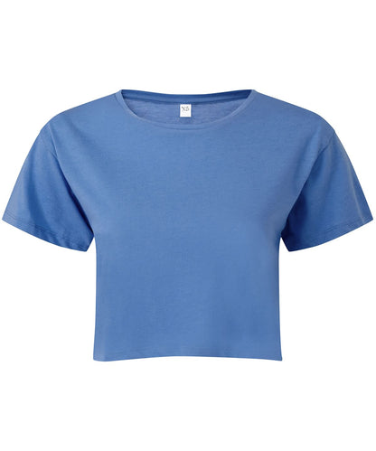TriDri Tridri WomenS Crop Top TR019 - Cornflower - Customisable T-Shirt