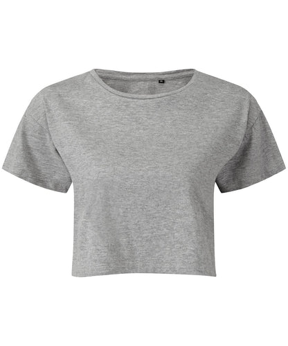 TriDri Tridri WomenS Crop Top TR019 - Heather Grey - Customisable T-Shirt