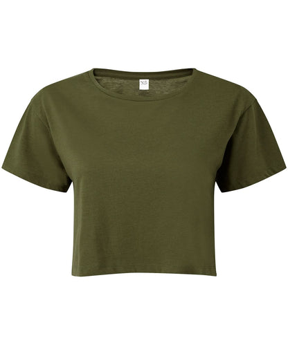 TriDri Tridri WomenS Crop Top TR019 - olive - Customisable T-Shirt