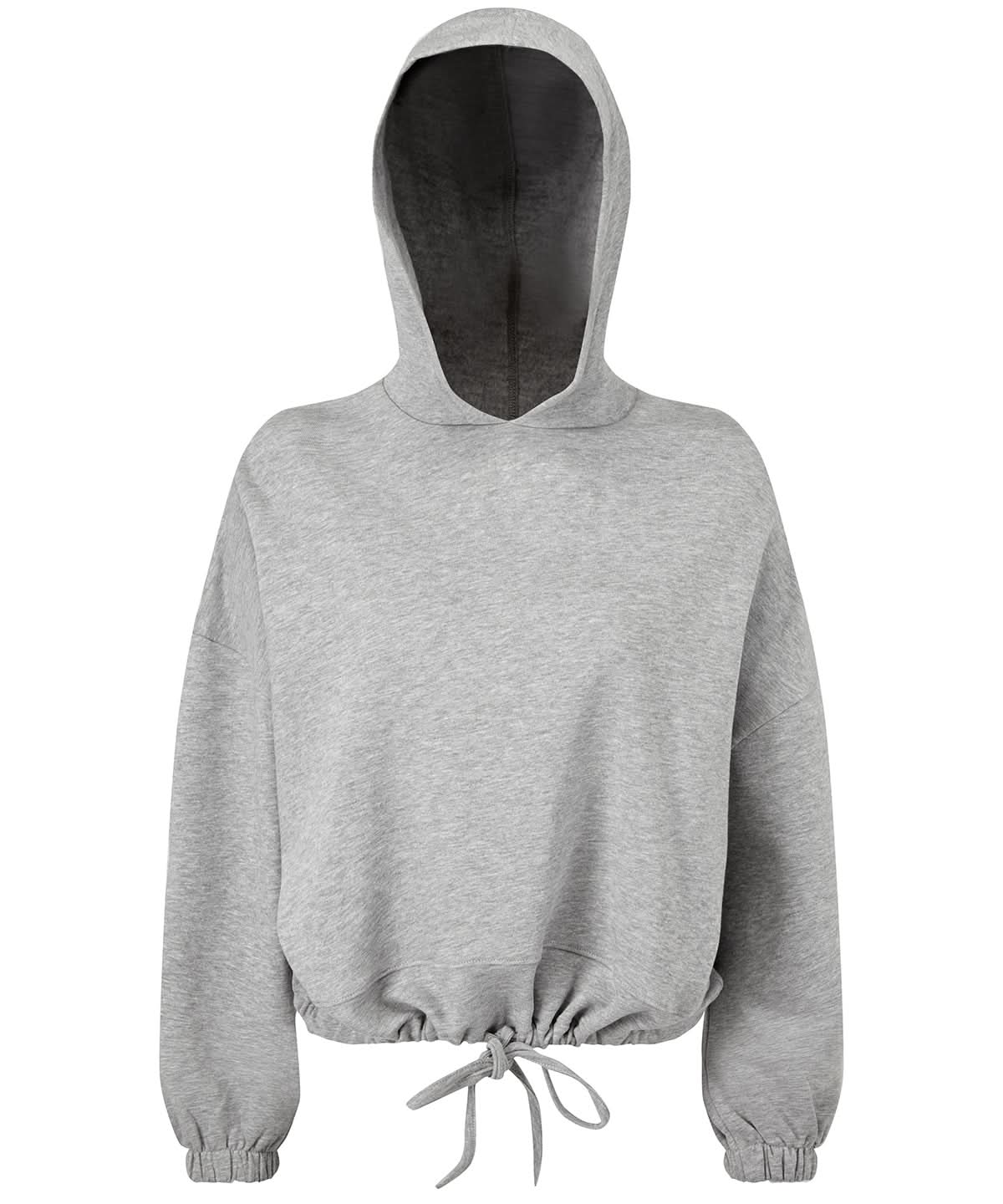 TriDri Tridri WomenS Cropped Oversize Hoodie TR085 - Heather Grey - Customisable Hoodies