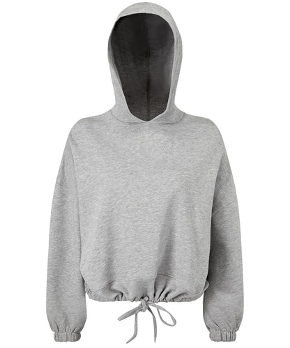 TriDri Tridri WomenS Cropped Oversize Hoodie TR085 - Heather Grey - Customisable Hoodies