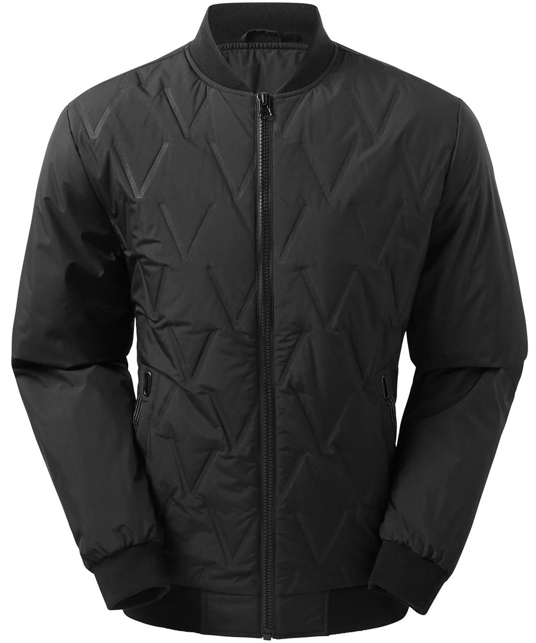 2786 Vector moulded bomber jacket ts021 - Black - Customisable Jacket