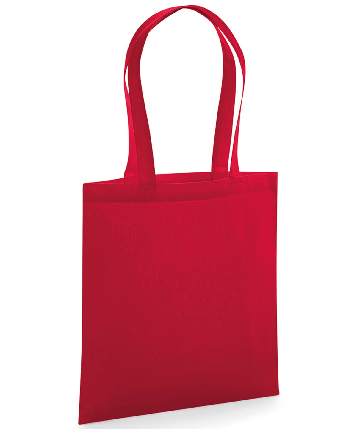 Westford Mill Organic Premium Cotton Tote WM261 - Classic Red One Size - Customisable Bags