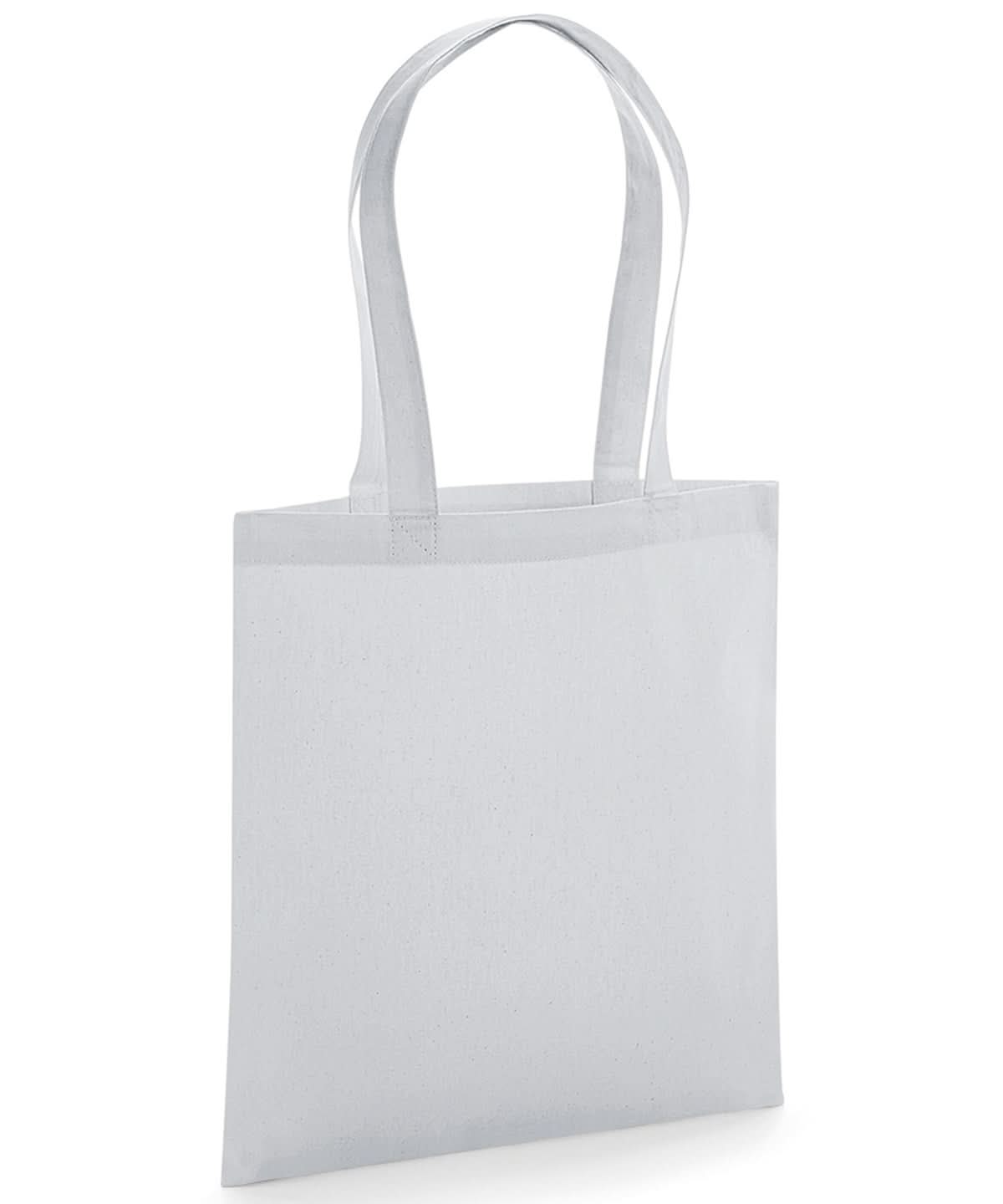 Westford Mill Organic Premium Cotton Tote WM261 - Light Grey One Size - Customisable Bags