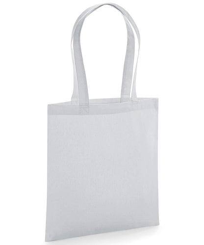 Westford Mill Organic Premium Cotton Tote WM261 - Light Grey One Size - Customisable Bags