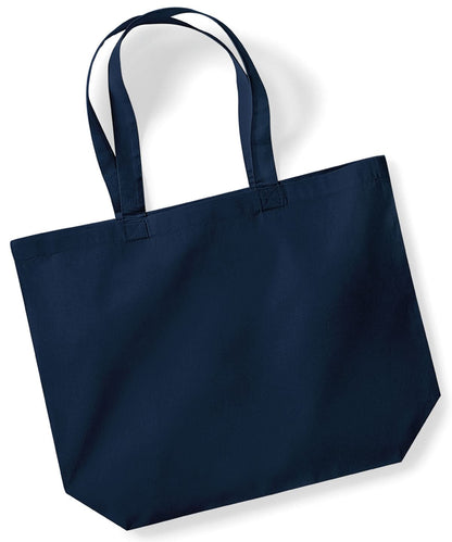 Westford Mill Organic Premium Cotton Maxi Tote WM265 - French Navy One Size - Customisable Bags