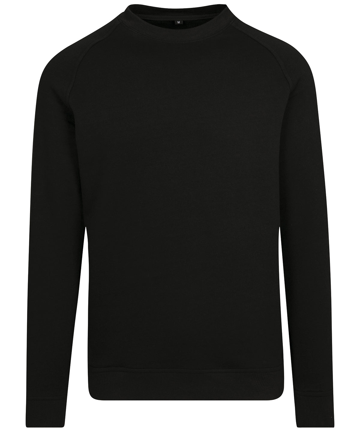Raglan sweat crew neck - BY094 - Black - Customisable Sweatshirts