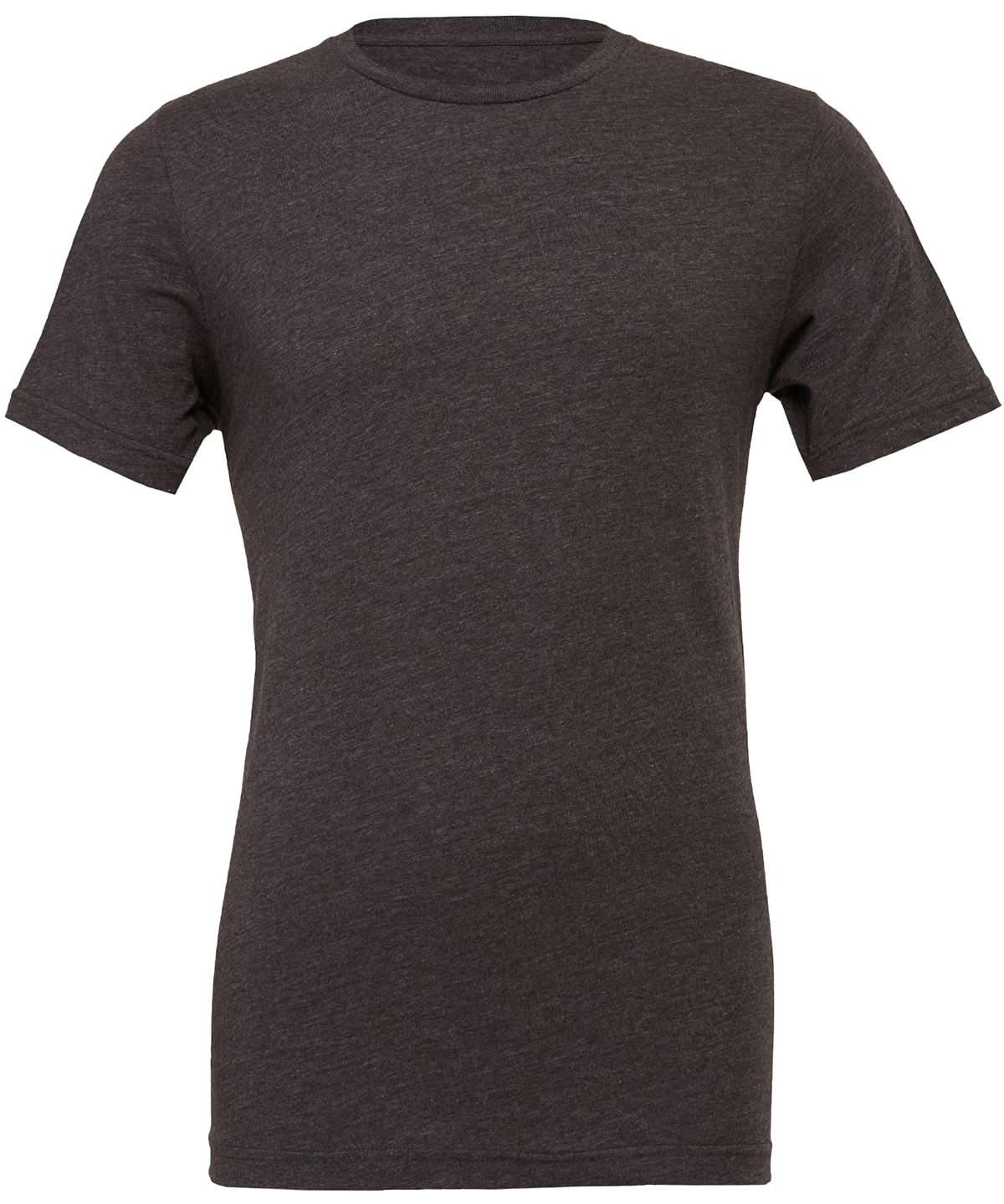 Bella Canvas Unisex heather CVC short sleeve t shirt Dark Grey Heather CV01H - Dark Grey Heather - Customisable T-Shirt