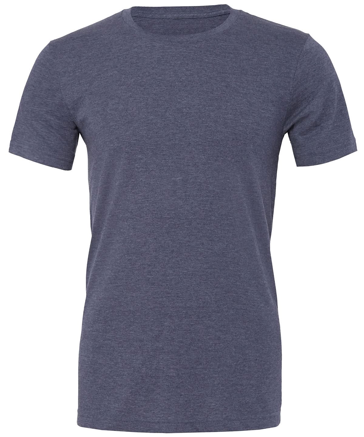 Bella Canvas Unisex heather CVC short sleeve t shirt Heather Navy CV01H - Heather Navy - Customisable T-Shirt