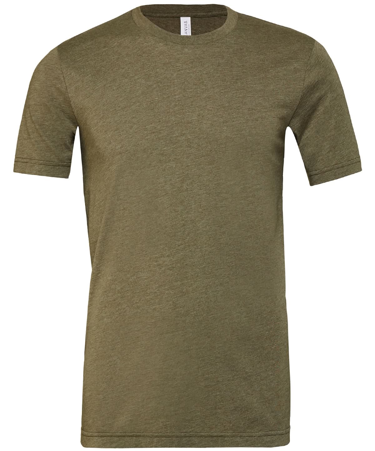 Bella Canvas Unisex heather CVC short sleeve t shirt Heather Olive CV01H - Heather Olive - Customisable T-Shirt