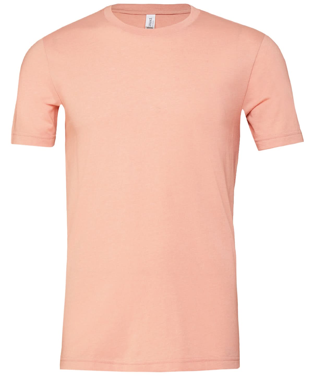 Bella Canvas Unisex heather CVC short sleeve t shirt Heather Peach CV01H - Heather Peach - Customisable T-Shirt