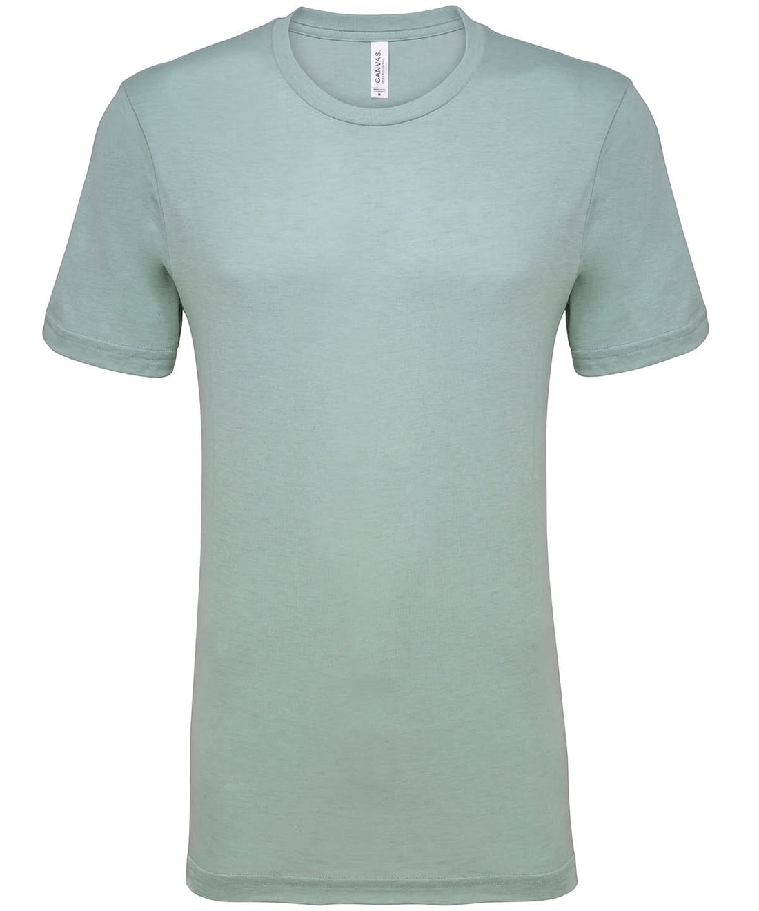 Bella Canvas Unisex heather CVC short sleeve t shirt Heather Prism Dusty Blue CV01H - Heather Prism Dusty Blue - Customisable T-Shirt