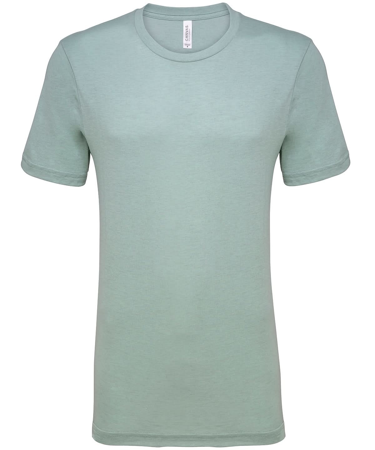 Bella Canvas Unisex heather CVC short sleeve t shirt Heather Prism Dusty Blue CV01H - Heather Prism Dusty Blue - Customisable T-Shirt