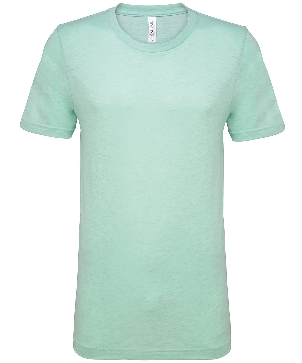 Bella Canvas Unisex heather CVC short sleeve t shirt Heather Prism Mint CV01H - Heather Prism Mint - Customisable T-Shirt