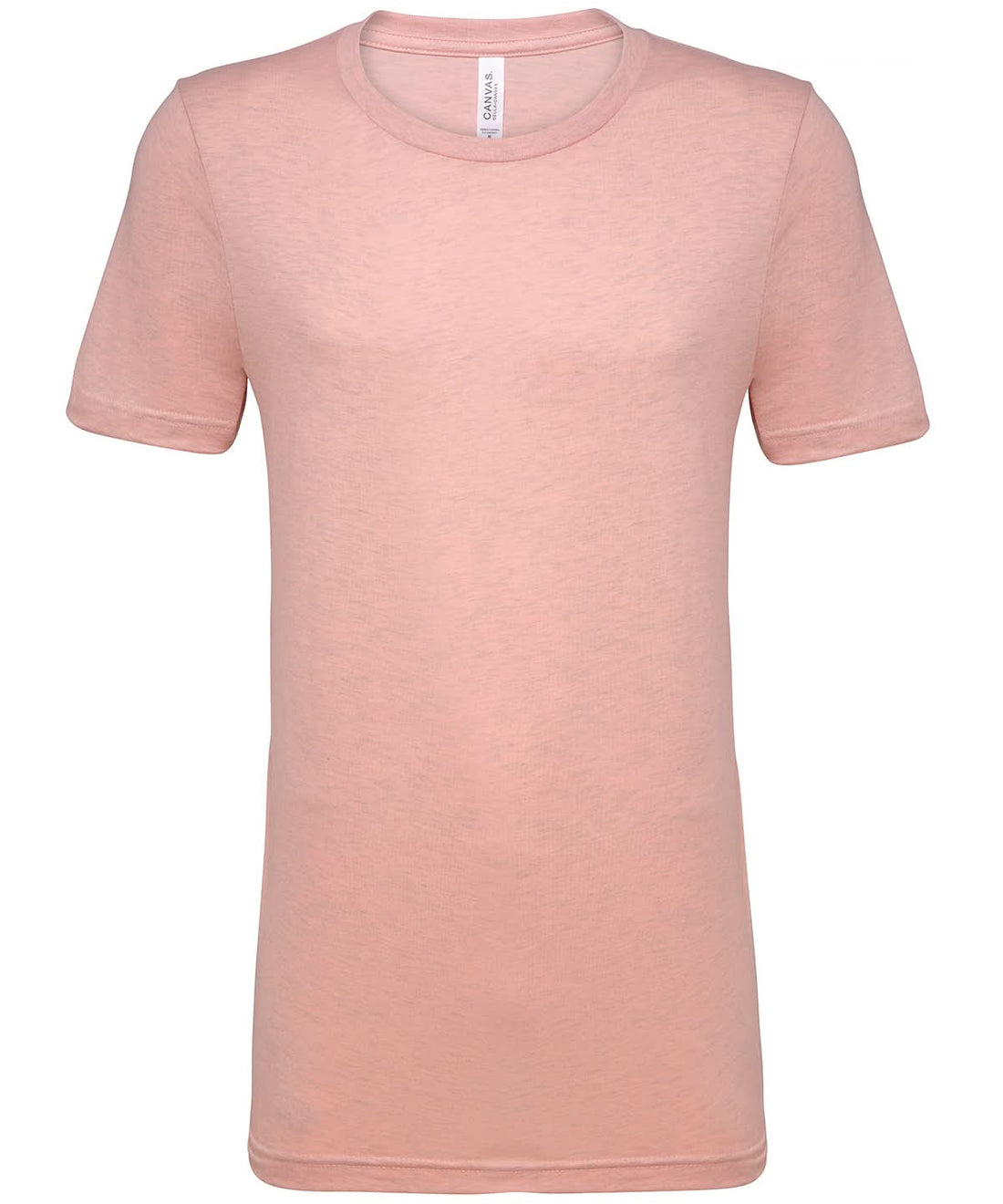Bella Canvas Unisex heather CVC short sleeve t shirt Heather Prism Peach CV01H - Heather Prism Peach - Customisable T-Shirt