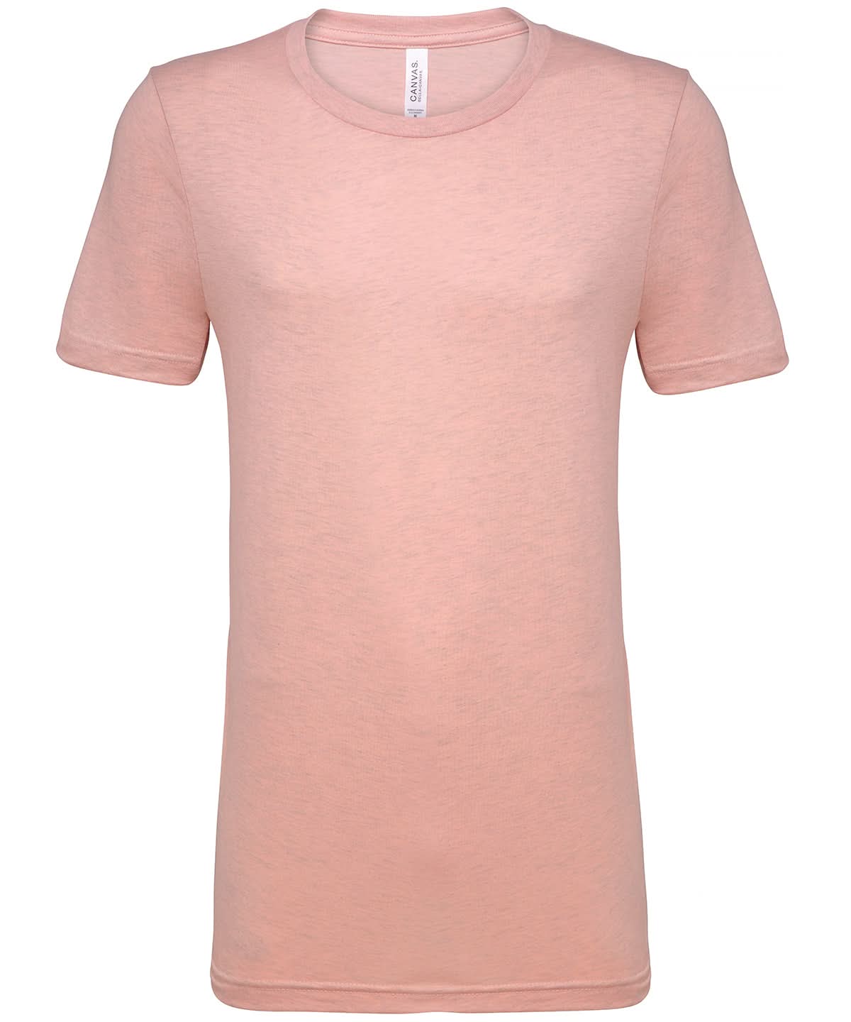 Bella Canvas Unisex heather CVC short sleeve t shirt Heather Prism Peach CV01H - Heather Prism Peach - Customisable T-Shirt