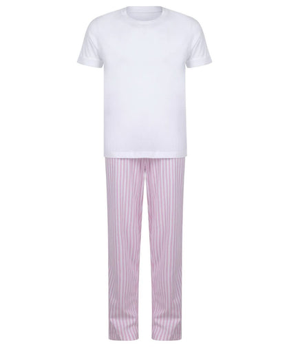 White/Pink/White Stripe