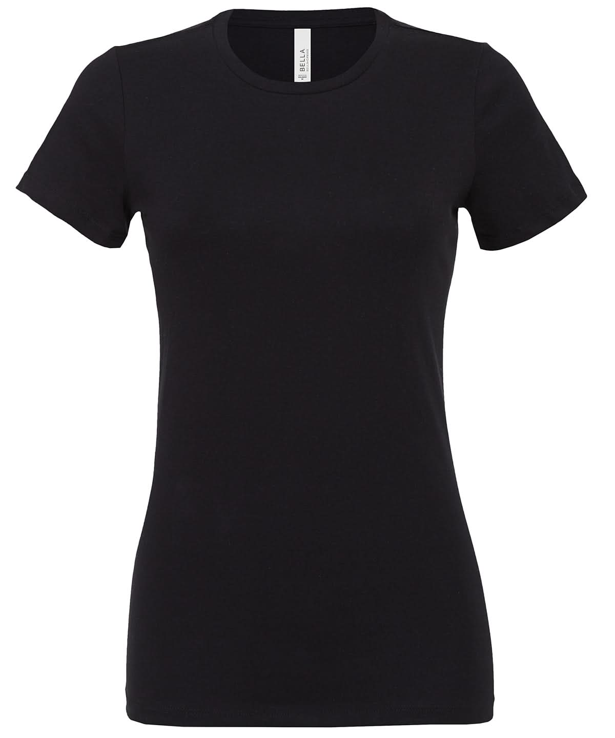 Bella Canvas Womens relaxed Jersey short sleeve tee Black BE046 - Black - Customisable T-Shirt