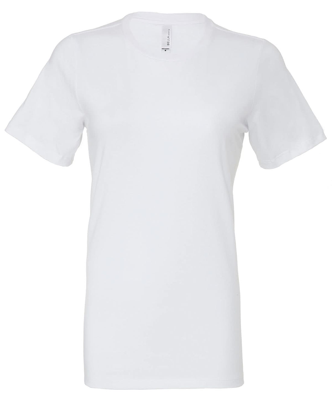 Bella Canvas Womens relaxed Jersey short sleeve tee White BE046 - White - Customisable T-Shirt