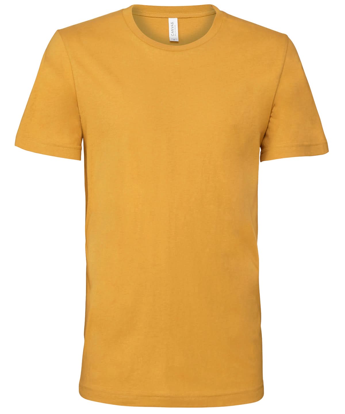 Bella Canvas Unisex Jersey crew neck t shirt Mustard CV001 - Mustard - Customisable T-Shirt