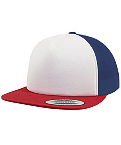 Flexfit By Yupoong Foam Trucker With White Front 6005Fw YP076 - Red White Royal One size - Customisable Caps