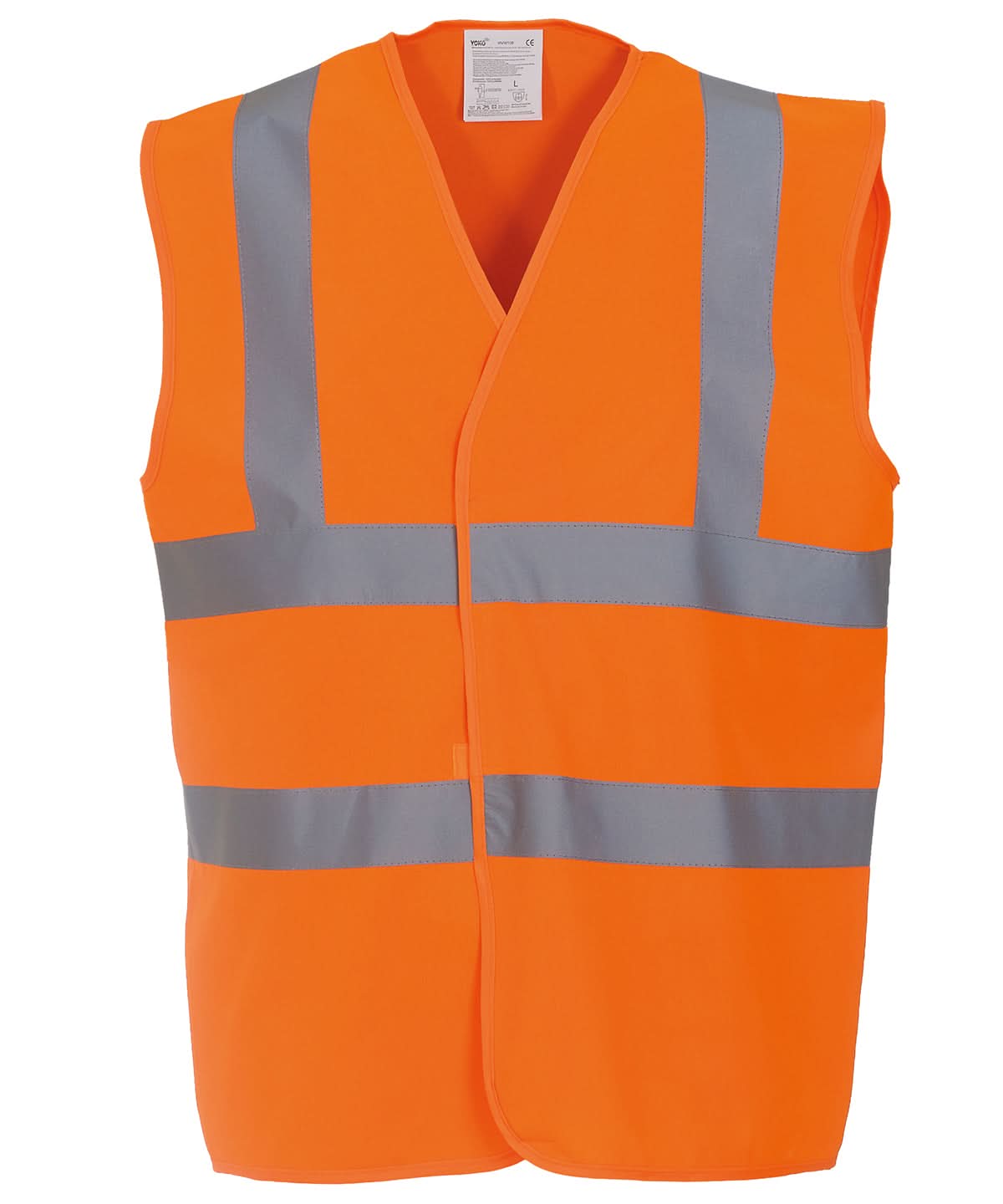 Personal Protective Wear 2 Metre hi viz vest PP001 - Orange - Customisable Hi-Vis Vest