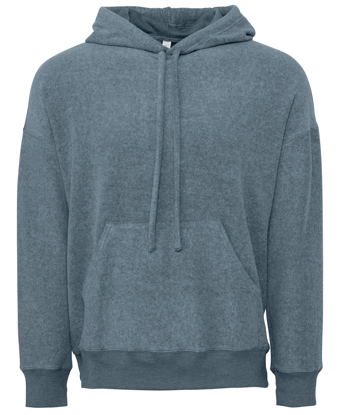Unisex sueded fleece pullover hoodie - BE130 - Heather Slate - Customisable Hoodies