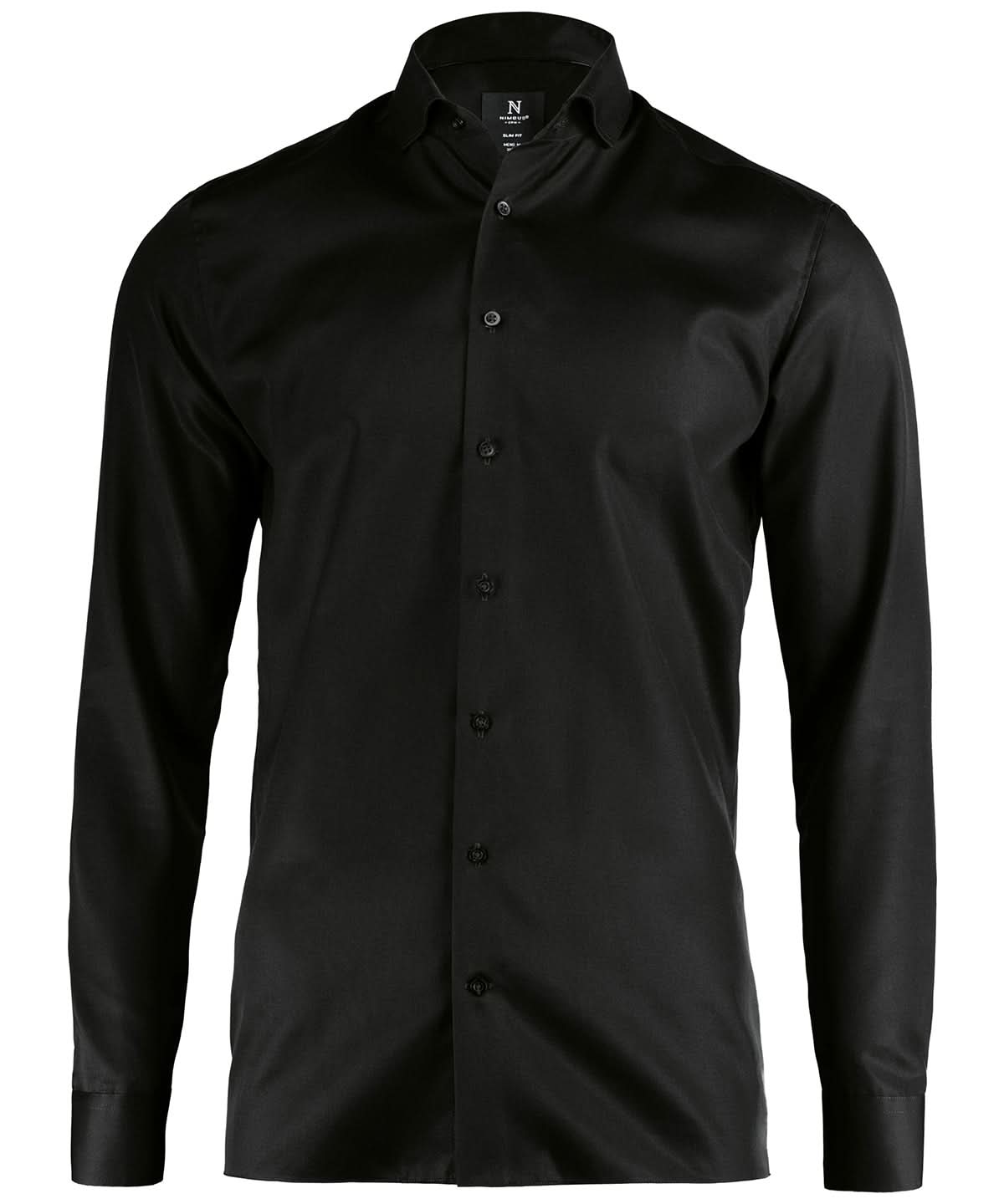 Nimbus Portland slim fit super non iron business shirt N102M - Black - Customisable Shirts