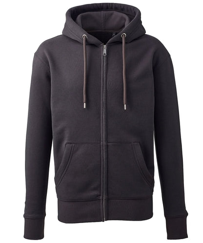 Anthem Mens full zip hoodie AM002 - Charcoal - Customisable Hoodies