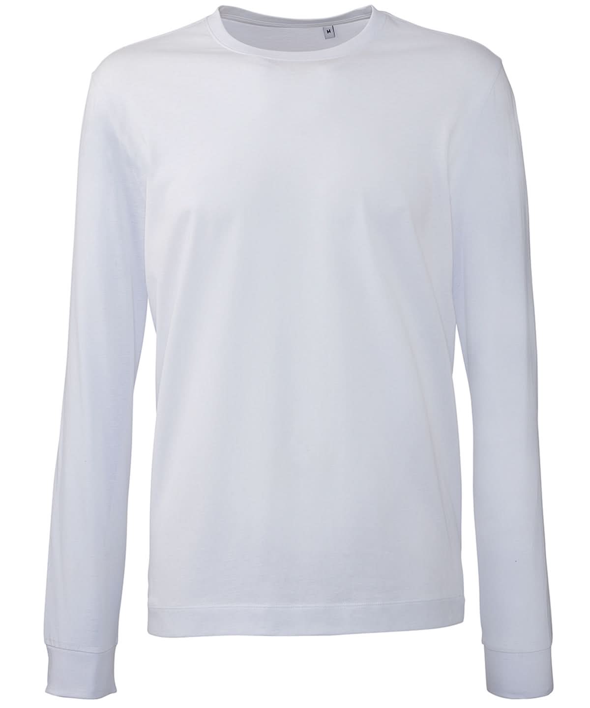 Anthem Mens long sleeve t shirt AM011 - White - Customisable T-Shirt