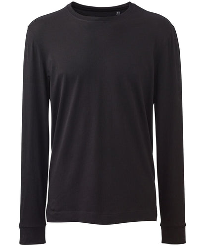Anthem Mens long sleeve t shirt AM011 - Black - Customisable T-Shirt